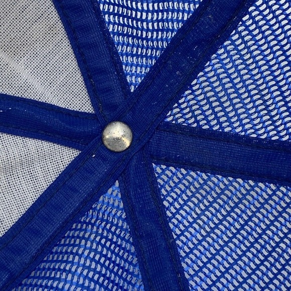 Vintage Kansas City Royals Mesh Back Trucker Snapback Hat Superstripe Large USA - Picture 15 of 15